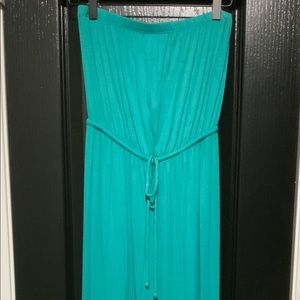 Beautiful teal maxi dress